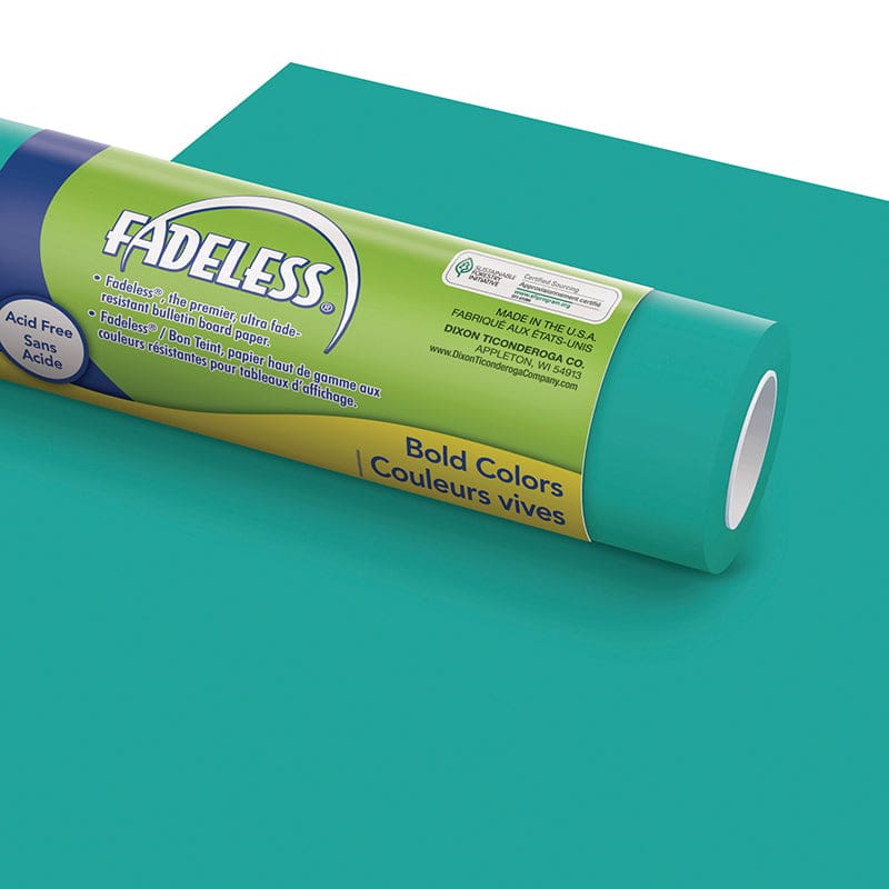 Fadeless 48X12 Teal Sold 4Rls/Ctn - Bulletin Board & Kraft Rolls - Dixon Ticonderoga Co - Pacon