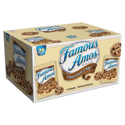 Famous Amos Cookies Chocolate Chip 2 Oz Snack Pack 36/carton - Food Service - Famous Amos®