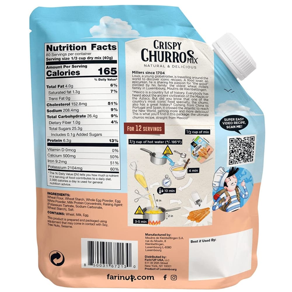 FARIN UP: Crispy Churros Mix 14 oz - Grocery > Cooking & Baking > Baking Ingredients - FARIN UP