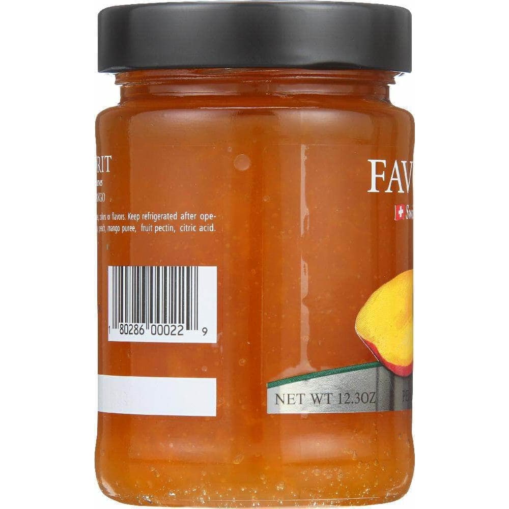 Favorit Favorit Preserve Peach Mango, 12.3 oz