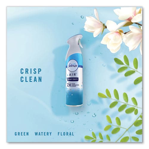 Febreze Air Heavy Duty Crisp Clean 8.8 Oz Aerosol Spray 6/carton - Janitorial & Sanitation - Febreze®