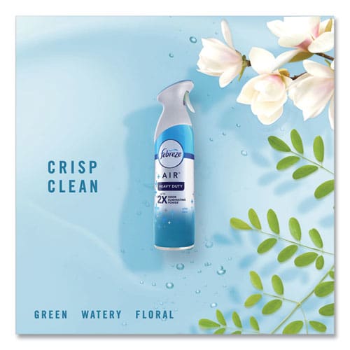 Febreze Air Heavy Duty Crisp Clean 8.8 Oz Aerosol Spray - Janitorial & Sanitation - Febreze®