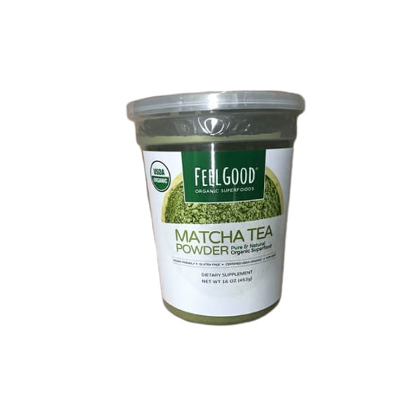 Feel Good Organic Matcha Tea Powder, 16 oz. - ShelHealth.Com