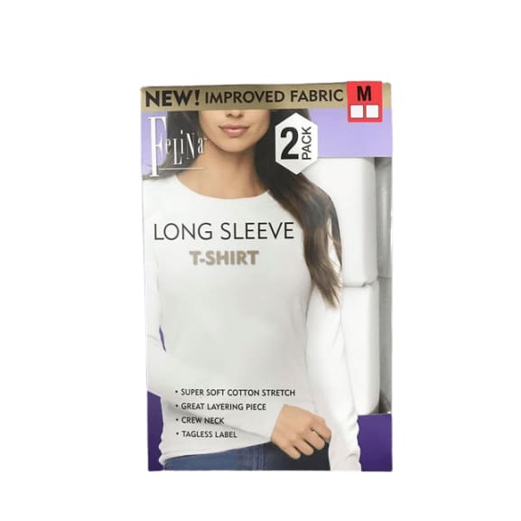 Felina Long Sleeve T-Shirt, 2-Pack-ShelHealth.Com