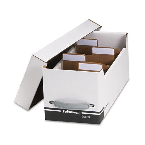 Fellowes Corrugated Media File Holds 35 Standard Cases White/black - Technology - Fellowes®