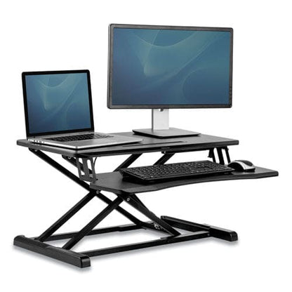 Fellowes Corsivo Sit-stand Workstation 31.5 X 24.25 X 16 Black - Furniture - Fellowes®