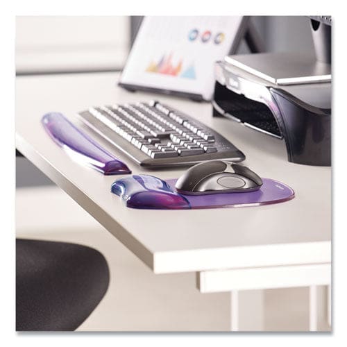 Fellowes Gel Crystals Keyboard Wrist Rest 18.5 X 2.25 Purple - Technology - Fellowes®