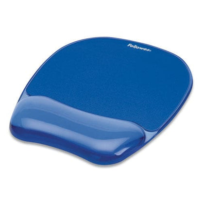 Fellowes Gel Crystals Mouse Pad With Wrist Rest 7.87 X 9.18 Blue - Technology - Fellowes®