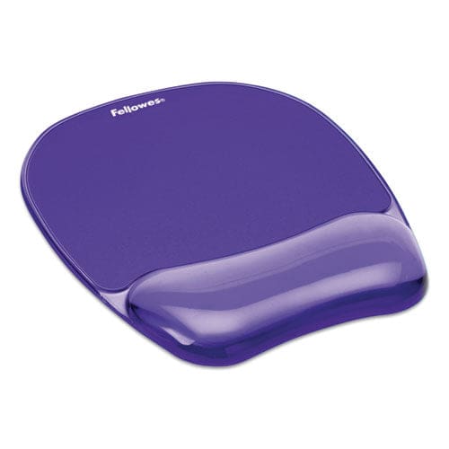 Fellowes Gel Crystals Mouse Pad With Wrist Rest 7.87 X 9.18 Purple - Technology - Fellowes®