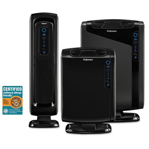 Fellowes Hepa And Carbon Filtration Air Purifiers 200 To 400 Sq Ft Room Capacity Black - Janitorial & Sanitation - Fellowes®