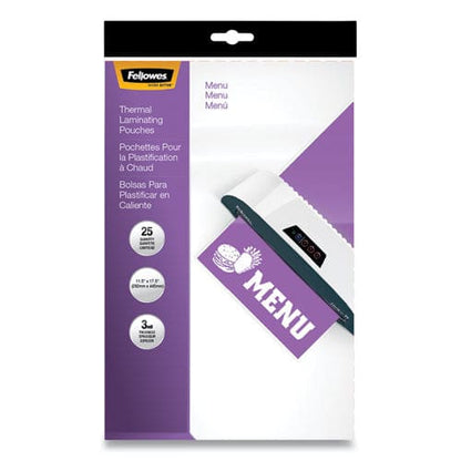 Fellowes Laminating Pouches 3 Mil 12 X 18 Gloss Clear 25/pack - Technology - Fellowes®