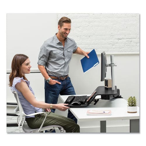 Fellowes Lotus Rt Sit-stand Workstation 48 X 30 X 42.2 To 49.2 Black - Furniture - Fellowes®