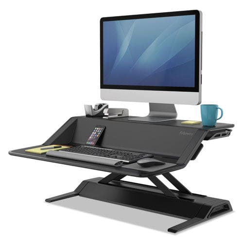 Fellowes Lotus Sit-stands Workstation 32.75 X 24.25 X 5.5 To 22.5 Black - Furniture - Fellowes®