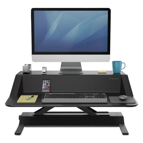 Fellowes Lotus Sit-stands Workstation 32.75 X 24.25 X 5.5 To 22.5 Black - Furniture - Fellowes®