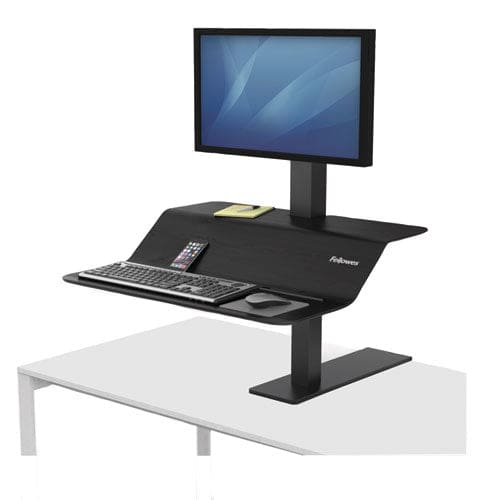 Fellowes Lotus Ve Sit-stand Workstation 29 X 28.5 X 27.5 To 42.5 Black - Furniture - Fellowes®