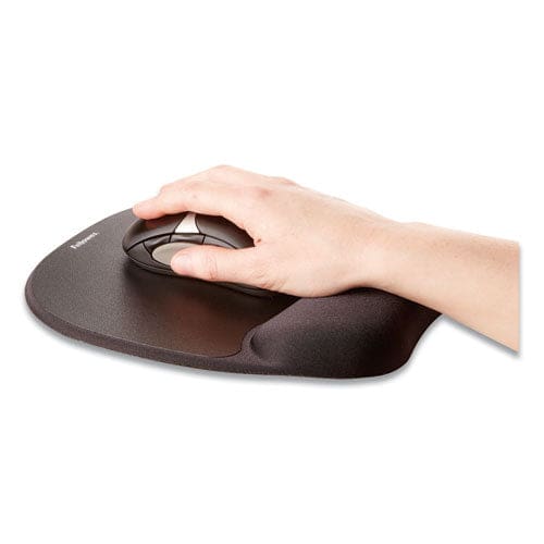 Fellowes Memory Foam Mouse Pad With Wrist Rest 7.93 X 9.25 Black - Technology - Fellowes®