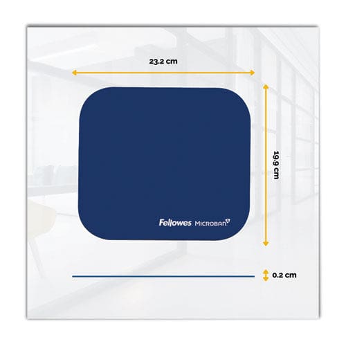 Fellowes Mouse Pad With Microban Protection 9 X 8 Navy - Technology - Fellowes®
