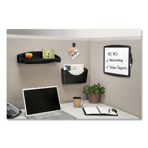 Fellowes Partition Additions Dry Erase Board 15.38 X 13.25 White Surface Dark Graphite Hps Frame - School Supplies - Fellowes®