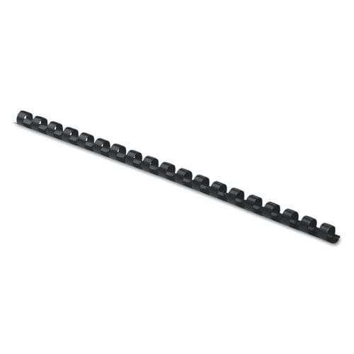 Fellowes Plastic Comb Bindings 1/4 Diameter 20 Sheet Capacity Black 25/pack - Office - Fellowes®