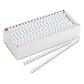 Fellowes Plastic Comb Bindings 3/8 Diameter 55 Sheet Capacity White 100/pack - Office - Fellowes®