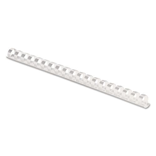 Fellowes Plastic Comb Bindings 3/8 Diameter 55 Sheet Capacity White 100/pack - Office - Fellowes®