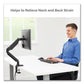 Fellowes Platinum Series Single Monitor Arm For 30 Monitors 360 Deg Rotation 180 Deg Tilt 360 Deg Pan Black Supports 20 Lb - Furniture -