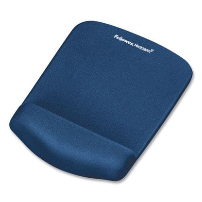 Fellowes Plushtouch Mouse Pad With Wrist Rest 7.25 X 9.37 Blue - Technology - Fellowes®