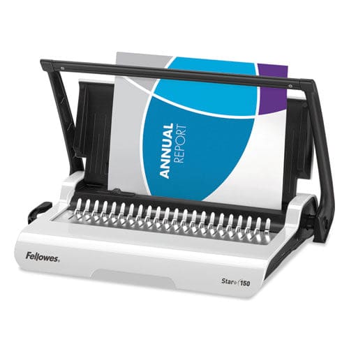 Fellowes Star+ 150 Manual Comb Binding Machine 150 Sheets 17.69 X 9.81 X 3.13 White - Office - Fellowes®