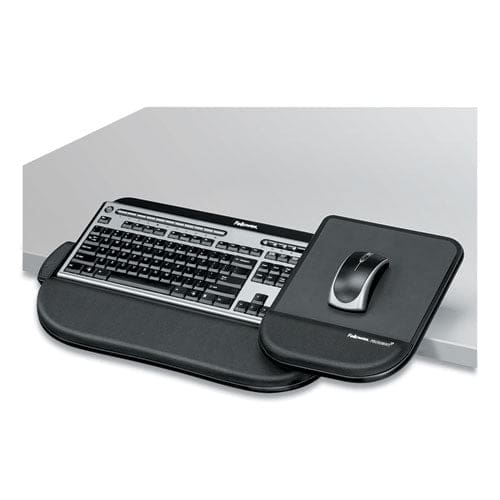 Fellowes Tilt ’n Slide Keyboard Manager With Comfort Glide 19.5w X 11.5d Black - Furniture - Fellowes®