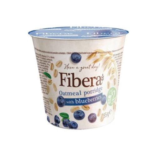 FIBERA Oatflakes Porridge with Blueberries 1.94 oz. (55 g.) - FIBERA