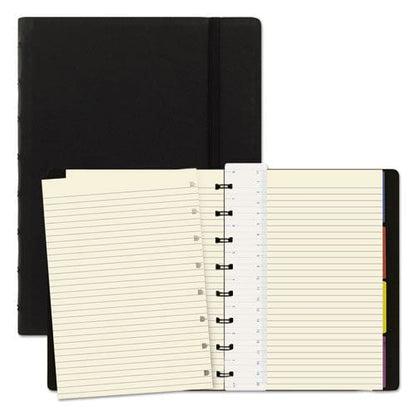 Filofax Notebook 1 Subject Medium/college Rule Black Cover 8.25 X 5.81 112 Sheets - Office - Filofax®