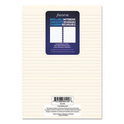 Filofax Notebook Refills 8-hole 8.25 X 5.81 Narrow Rule 32/pack - School Supplies - Filofax®