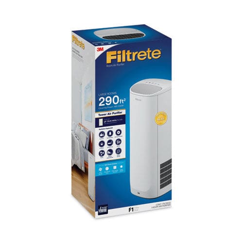 Filtrete Tower Room Air Purifier For Large Room 290 Sq Ft Room Capacity White - Janitorial & Sanitation - Filtrete™