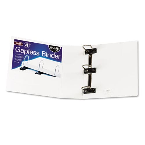 find It Gapless Loop Ring View Binder 3 Rings 4 Capacity 11 X 8.5 White - School Supplies - find It™