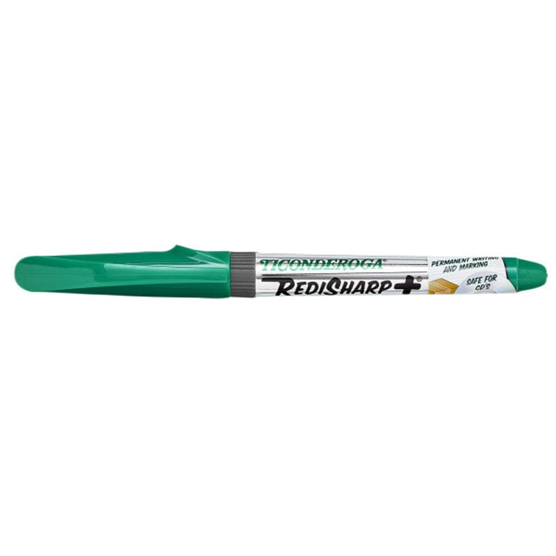 Fine Point Permanent Markers Grn Dz Ticonderoga Redisharp (Pack of 2) - Markers - Dixon Ticonderoga Company