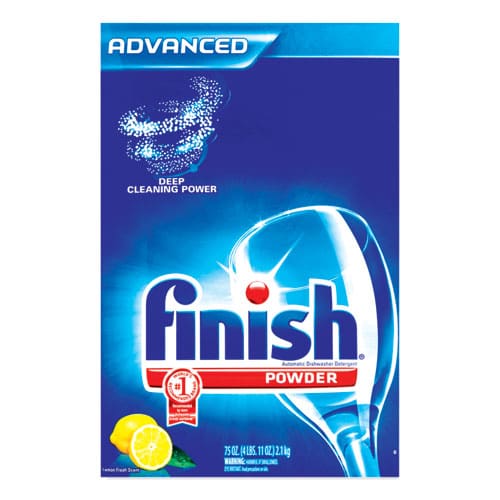 FINISH Automatic Dishwasher Detergent Lemon Scent Powder 2.3 Qt. Box 6 Boxes/ct - Janitorial & Sanitation - FINISH®