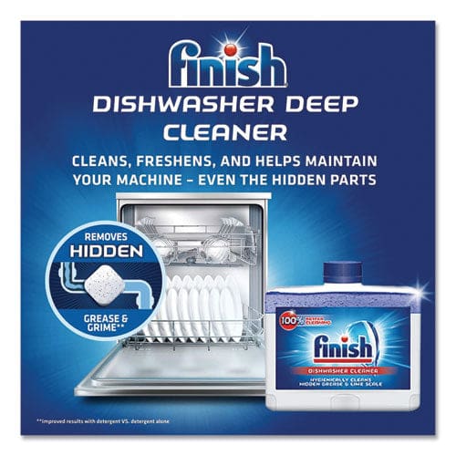 FINISH Dishwasher Cleaner Fresh 8.45 Oz Bottle 6/carton - Janitorial & Sanitation - FINISH®