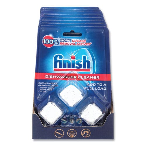FINISH Dishwasher Cleaner Pouches Original Scent Pouch 24 Tabs/pouch 8/carton - Janitorial & Sanitation - FINISH®