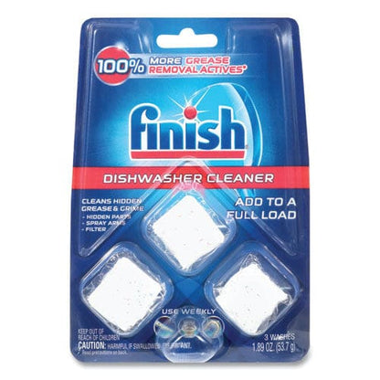 FINISH Dishwasher Cleaner Pouches Original Scent Pouch 24 Tabs/pouch 8/carton - Janitorial & Sanitation - FINISH®
