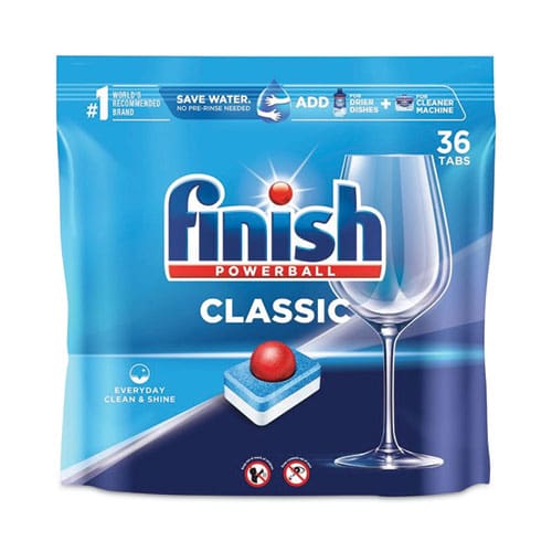 FINISH Powerball Classic Dishwasher Tabs Fresh Scent 36/pack 4 Packs/carton - Janitorial & Sanitation - FINISH®