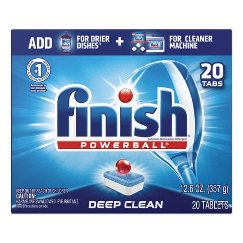 FINISH Powerball Dishwasher Tabs Fresh Scent 94/box 4 Boxes/carton - Janitorial & Sanitation - FINISH®