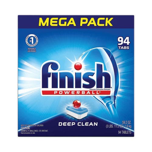 FINISH Powerball Dishwasher Tabs Fresh Scent 94/box 4 Boxes/carton - Janitorial & Sanitation - FINISH®