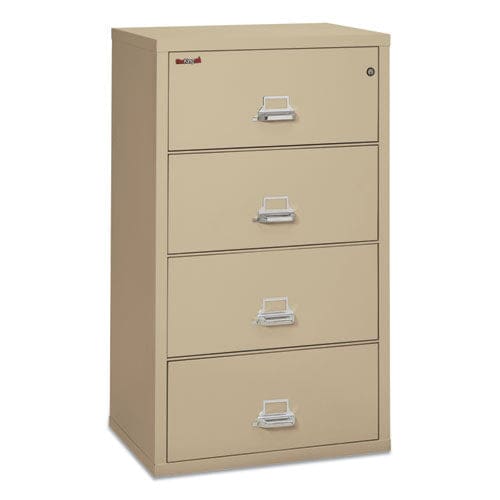 FireKing Insulated Lateral File 4 Legal/letter-size File Drawers Parchment 31.13 X 22.13 X 52.75 260 Lb Overall Capacity - Furniture -