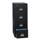 FireKing Insulated Vertical File 1-hour Fire Protection 4 Legal-size File Drawers Black 20.81 X 31.56 X 52.75 - Furniture - FireKing®