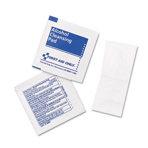 First Aid Only Alcohol Cleansing Pads Dispenser Box 100/box - Janitorial & Sanitation - First Aid Only™