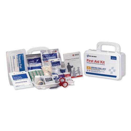 First Aid Only Ansi Class A 10 Person First Aid Kit 71 Pieces Plastic Case - Janitorial & Sanitation - First Aid Only™