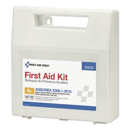 First Aid Only Ansi Class A+ First Aid Kit For 50 People 183 Pieces Plastic Case - Janitorial & Sanitation - First Aid Only™