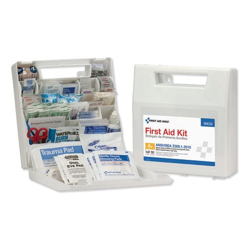 First Aid Only Ansi Class A+ First Aid Kit For 50 People 183 Pieces Plastic Case - Janitorial & Sanitation - First Aid Only™