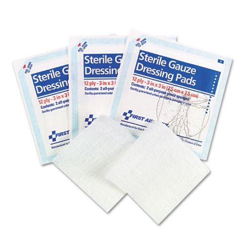 First Aid Only Gauze Pads Sterile 4 X 4 2/box - Janitorial & Sanitation - First Aid Only™