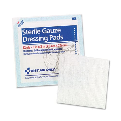 First Aid Only Gauze Pads Sterile 4 X 4 2/box - Janitorial & Sanitation - First Aid Only™